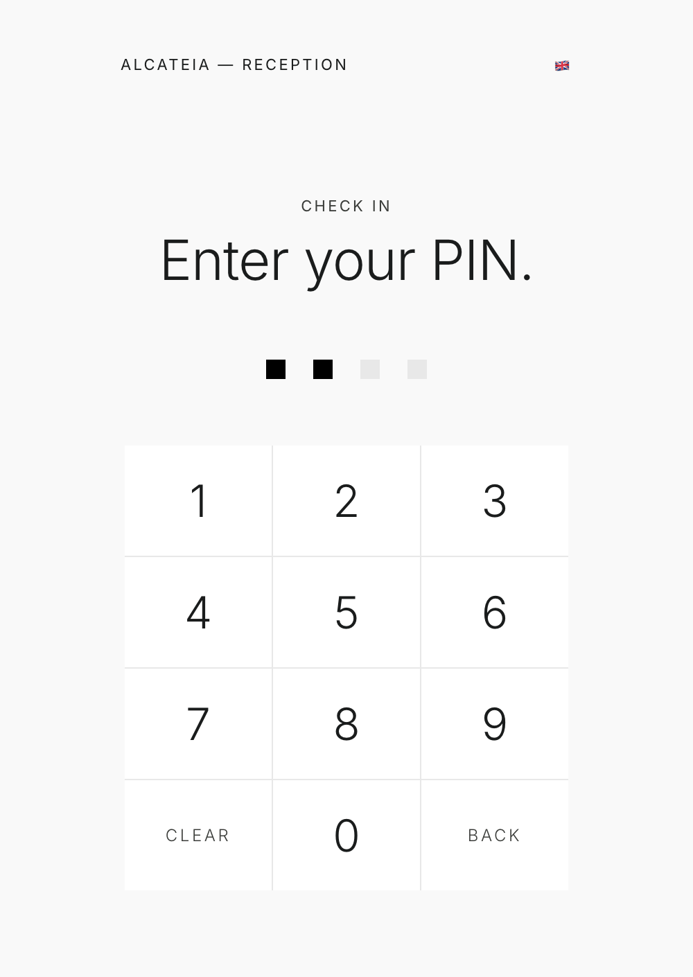PIN pad